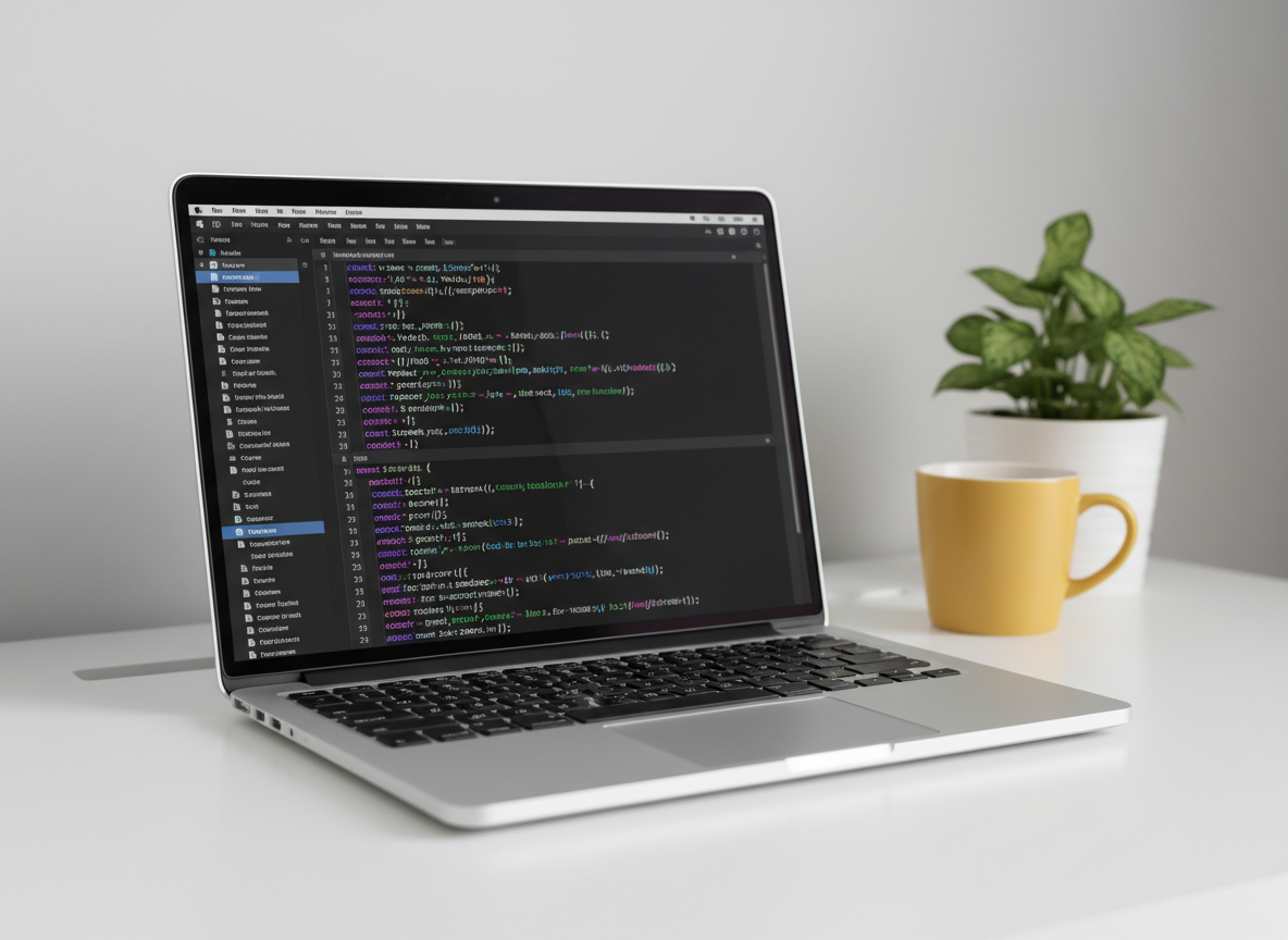 Developer coding